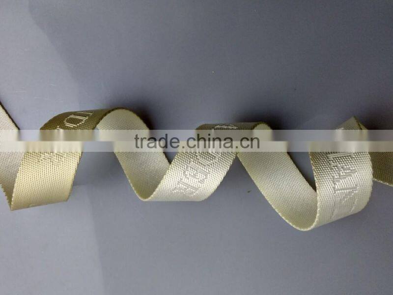 Custom PP/polyester/cotton/silk/nylon pattern jacquard reflective nylon webbing