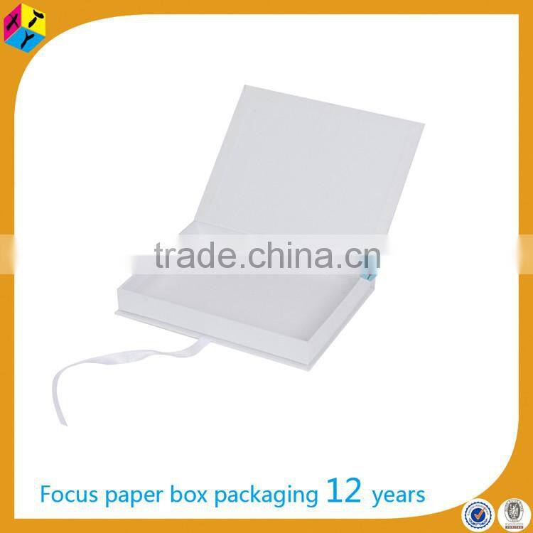 white customized hair extension packaging box