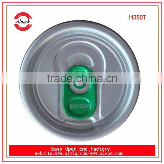 Hot sale juice bottle lid 113#SOT beverage easy open end