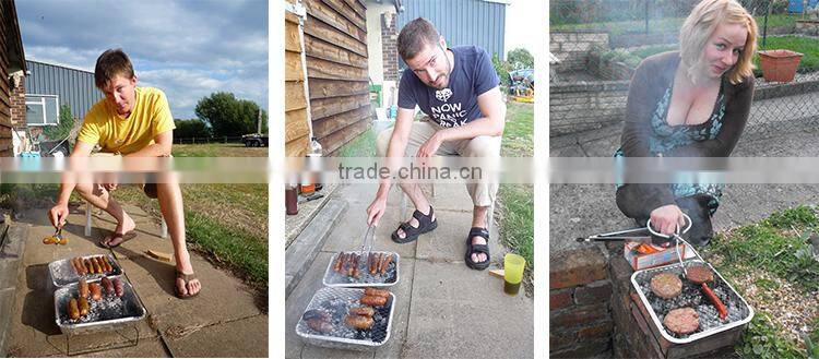 48*31*6 cm ONE TIME BBQ Charcoal Grill, BBQ Grill Instant Charcoal