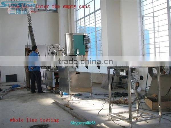 Small business 1000-2000cph automatic beer can seamer