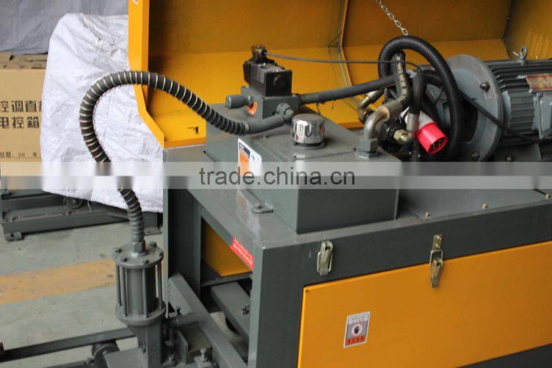 Coiled wire steel bar straightening machine