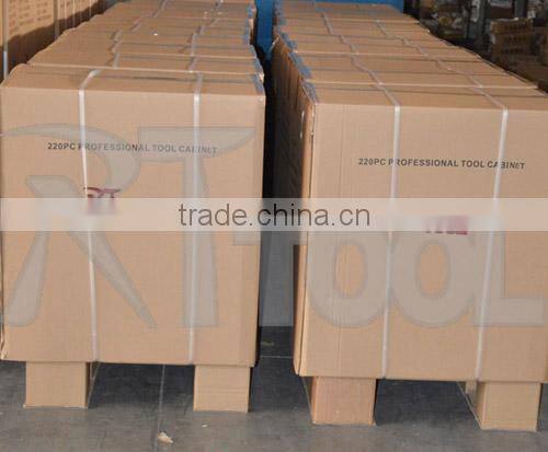 2015 ruiteng high quality tool trolley with 220pcs tools swiss kraft professional 220pcs tools 186 tool set