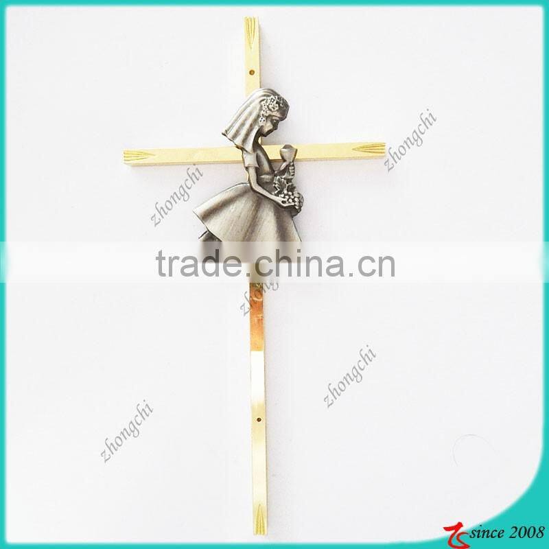 Wood Inspired Bronze Wall Cross Crucifix Jesus Christ