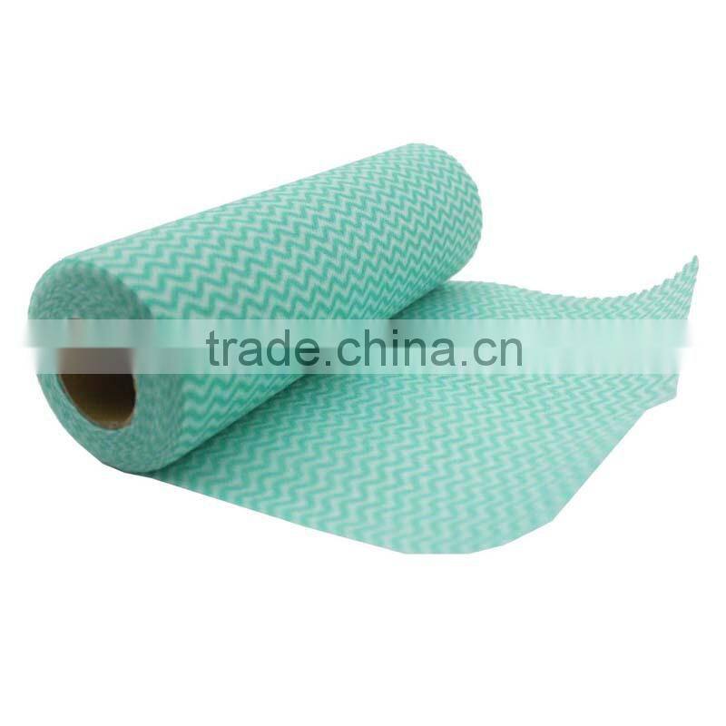 Manufacturer high quality viscose polyester spunlace roll cleaning cloth