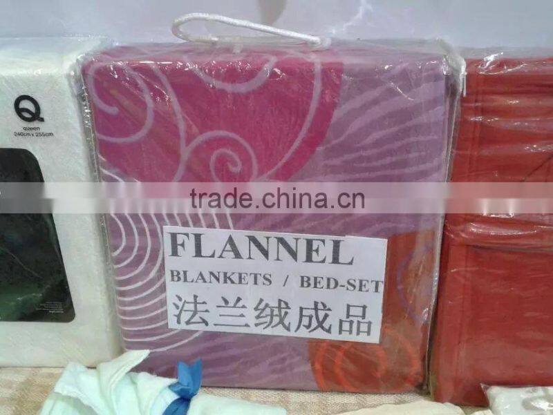 Cotton Woven 3-ply Bed Blankets China