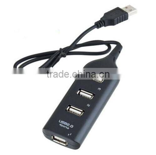 High Speed 4 Port Mini USB 2.0 HUB Adapter For Laptop PC 480Mbps