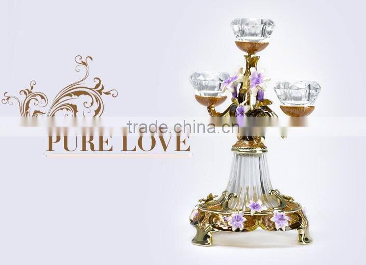 RORO Conjugal Felicity lily pewter craft gift candle stand