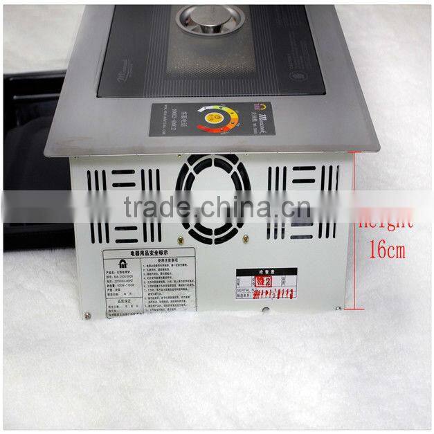 stainless steel barbeques grill with smokeless/ indoor stove top bbq/electric griddle.