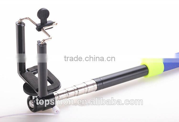 brand new lightweight monopod, wired 3.5mm audio cable handheld monopad, wholesale