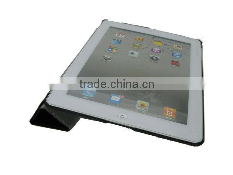 For ipad case smart,companion smart cover crystal Black pc hard case