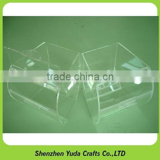 We do high quality acrylic dustproof candy box with lid