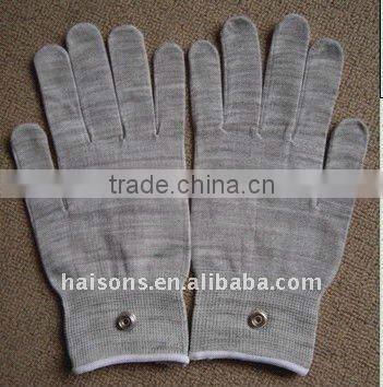 High-tech Knitting Silver Fiber Fabric Gloves for TENS Machine