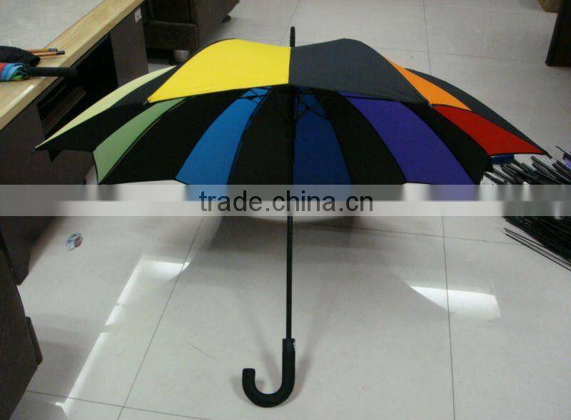 2012 auto open new maple leaf shape straight umbrella
