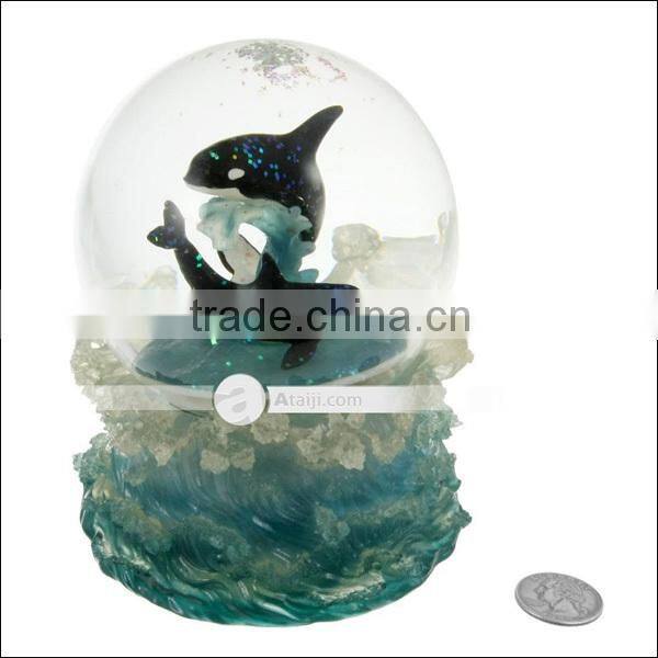 Owl Figurine Resin Snow Globe