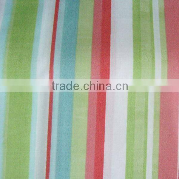 T/C 80/20 45*45 110*76,stripe printed polyester cotton muslin fabric