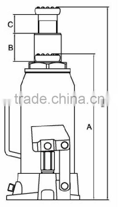 Torin BigRed 15 Ton TUV/GS CE Approved Hydraulic Bottle Jack