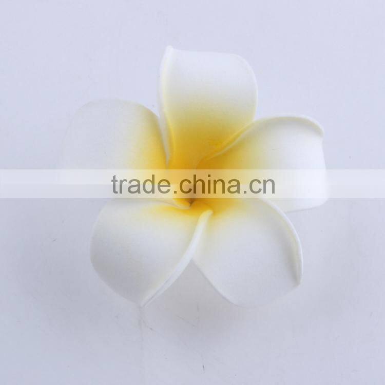 Elegant Hawaiian Foam Frangipani Plumeria Flower Hair Clips