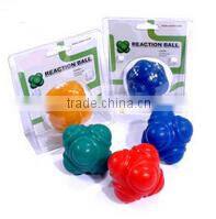 2014 new design 7cm rubber reaction balls for training speed