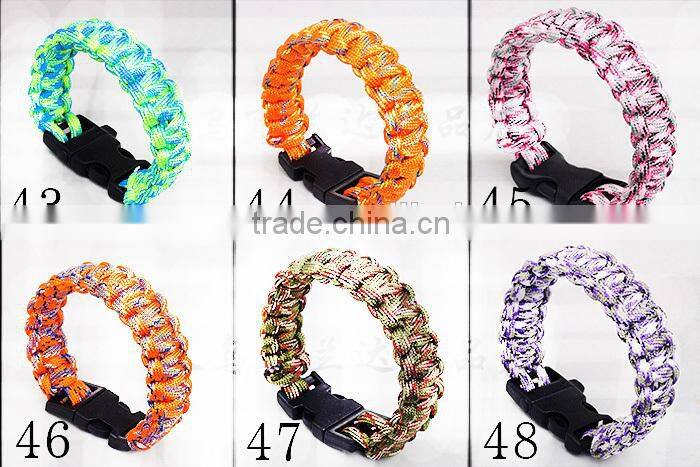 U umbrella rope bracelet outdoor survival bracelet Quick release seven core umbrella rope survival bracelet Emergency escape rop