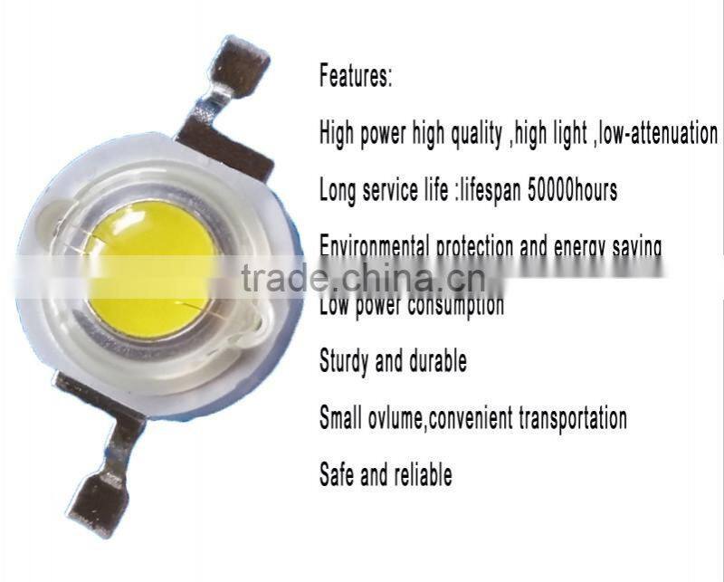 1W Epistar chip 120-130lm LED for Single Streetlight lens
