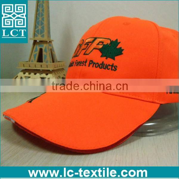 LCTN1877 orange Low Profile Racing Stripe Cotton Twill baseball cap with hair