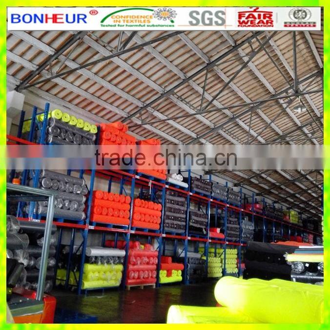 hi vis yellow polyester mechanical stretch fabric for drill shirt