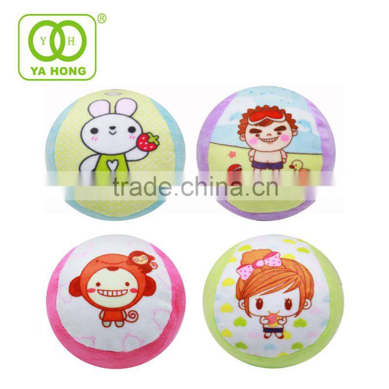 Soft Velvet Fabric ball sewn by hand fit for baby and kids 2015