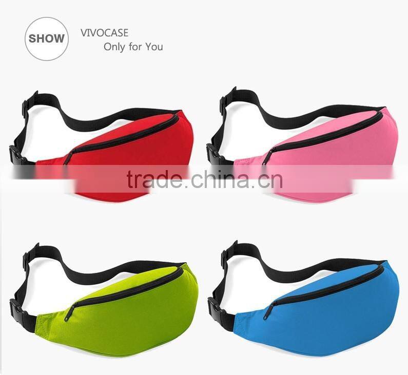 Cheap Simple Polyester Oxford Running Waist Bag /fanny Pack