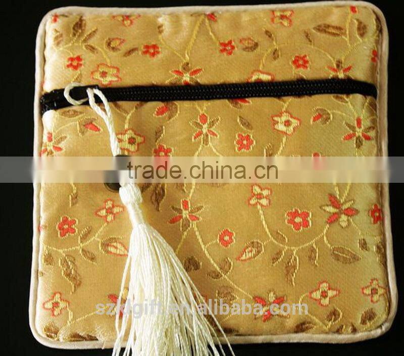 Professional chinese silk coin purse with CE certificate