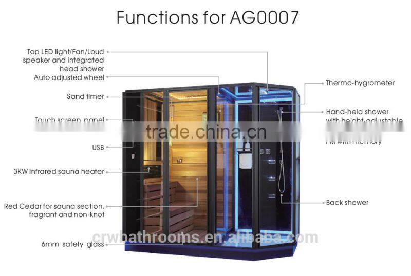 See larger image New design Fashionable steam sauna infrared sauna and steam combined room,sauna room New design Fashionable st