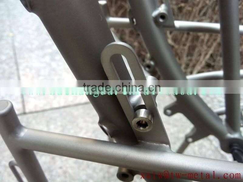 titanium truss fork with front rack titanium bicycle rack customize titanium truss fork