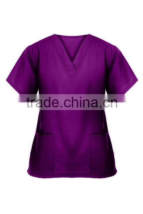 OEM Polyester cotton blend Unisex Medical Scrub Set