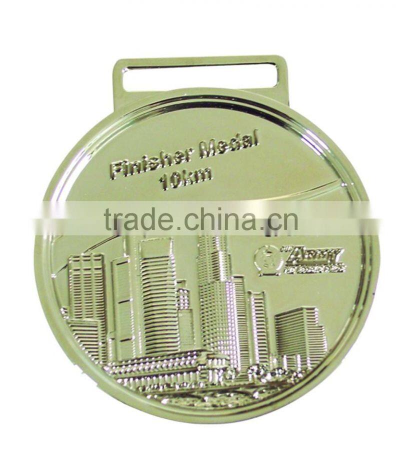 five-pointed star shape gold plating metal medal