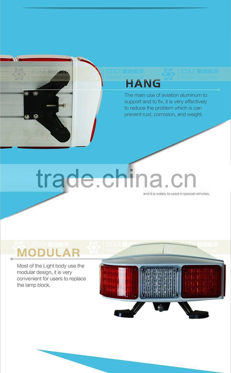red blue good quality led warning light bar for police