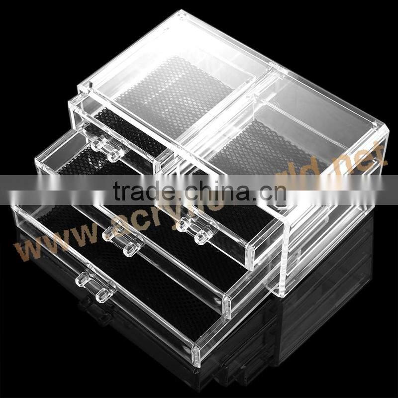 acrylic custom acrylic cosmetic display stand/acrylic makeup display drawers