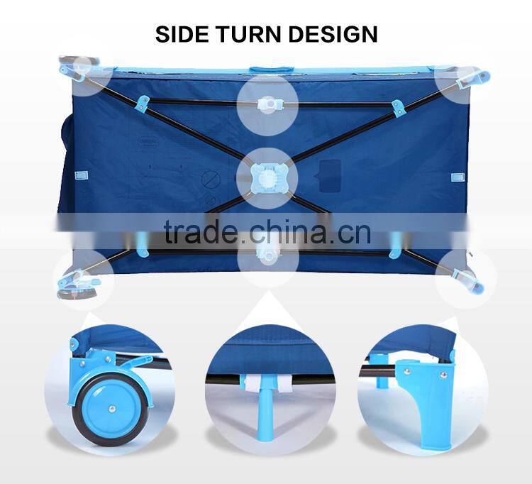 Multi-function baby playpen/playard, baby cot bed with cartoon pattern