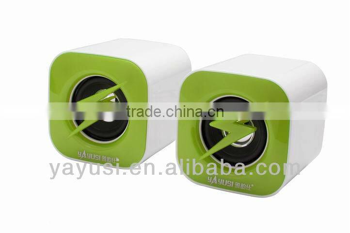 Portable Mini Speaker With LED Light For Computer