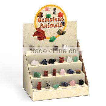 Carving stone animals, ca.1" 12 asstd., 48pcs per display.
