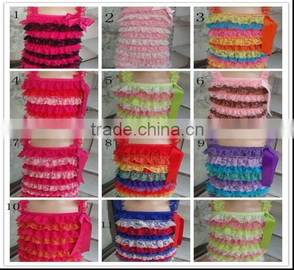 New Arrival Fashion Baby Girls Body Suit Organic Baby Clothes Lace Ruffled One-piece Romper Super Soft Cotton Jumpsuit For Girl