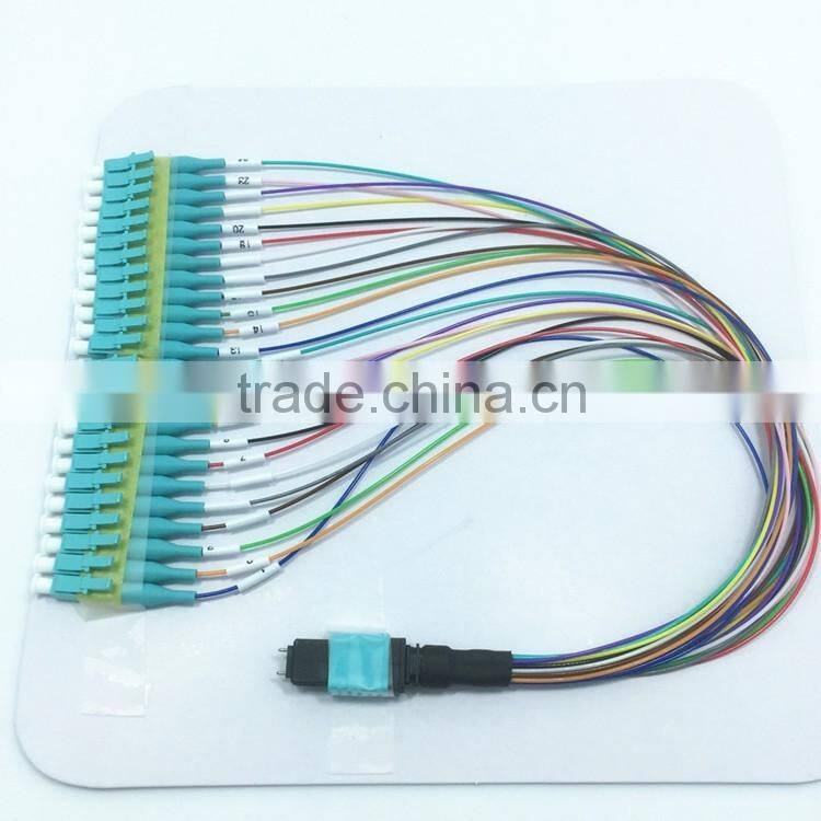 MPO to LC 24 cores fan-out fiber optic patch cord