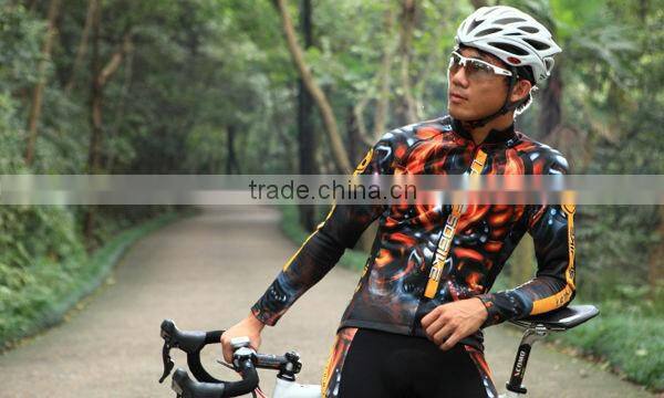 custom design black polyester sublimation cycling tights