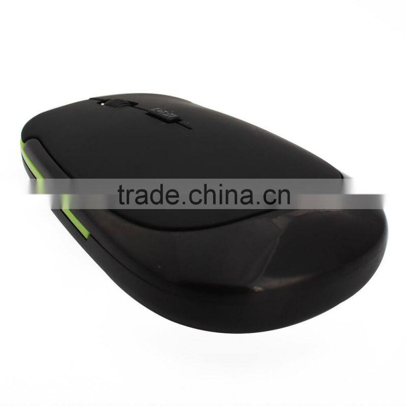 Ultra Thin Optical 2.4GHz Wireless USB Mouse for PC Laptop 4 Bottoms Game Mice