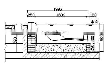 ISO9001 certificated massage chair bed for pools
