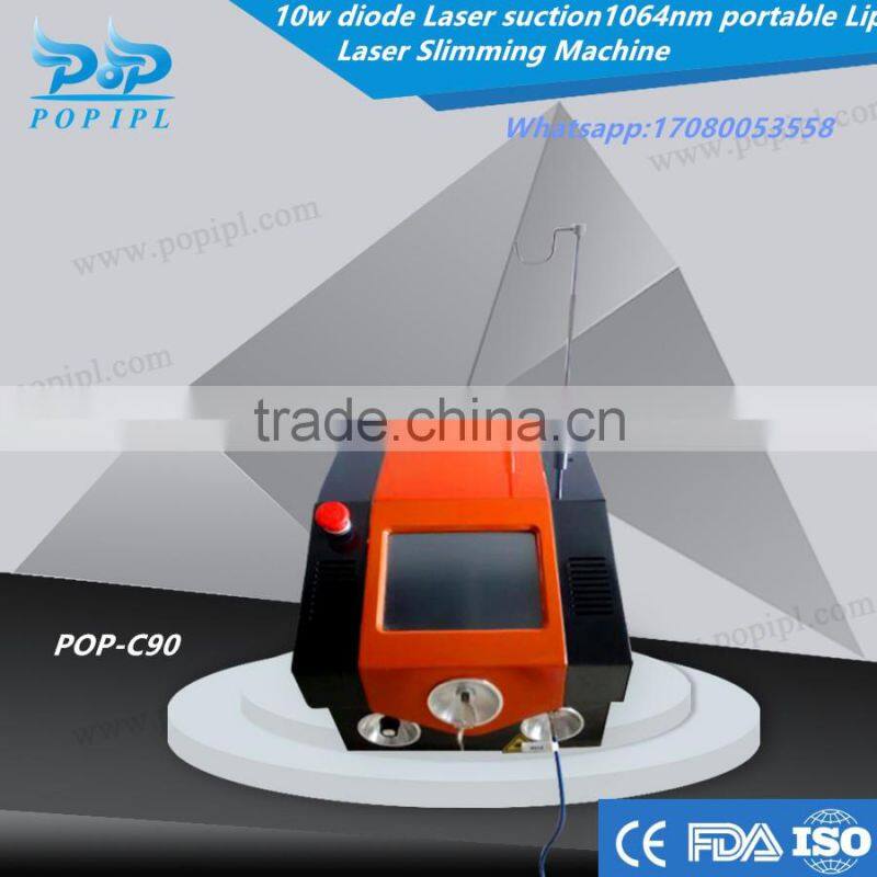 Laser suction portable ND YAG Laser Slimming Machine For Weight Loss