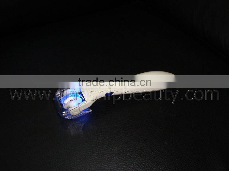 vibrating micro needle led derma roller and replaceable head