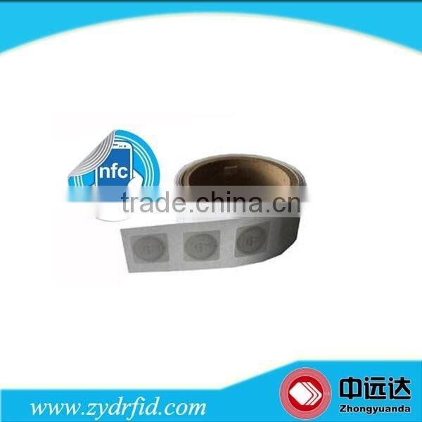 Rfid 13.56MHz Ntag213 nfc sticker PET/PVC nfc tag waterproof