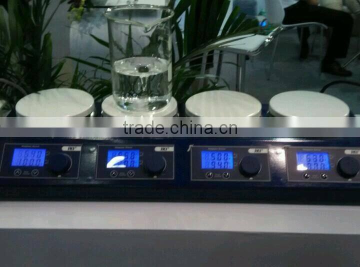 4 Heads Mult Unit Digital Thermostatic Magnetic Stirrer Hotplate Mixer 220V