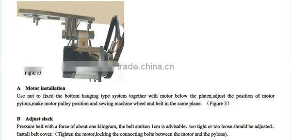 Servo Motor for Heavy Duty Double Needle Computer Controlled Sewing Machine