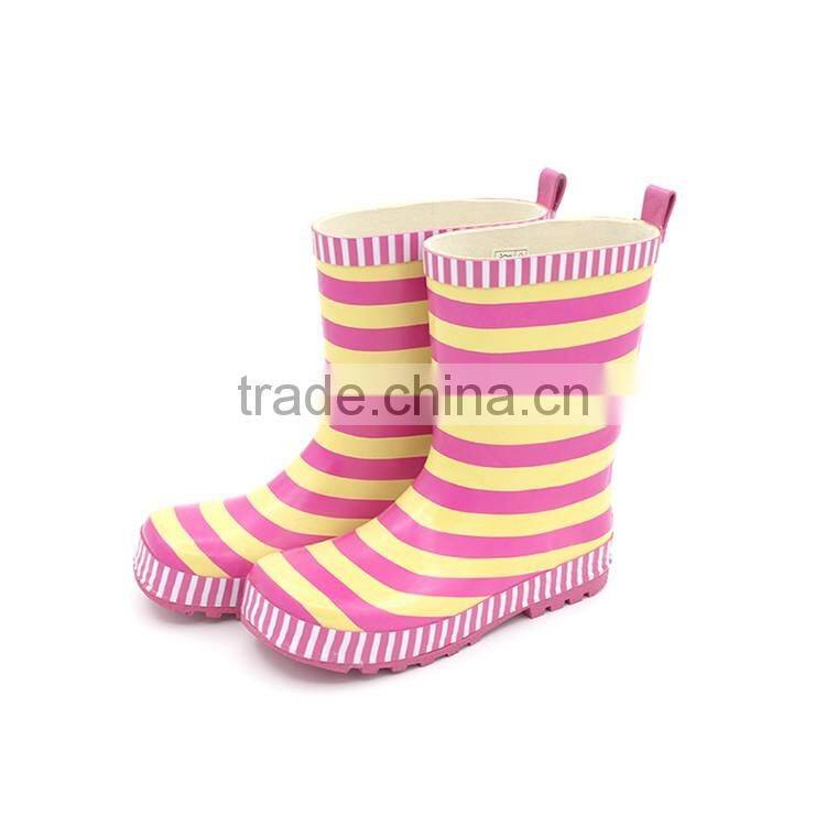 Factory competitive price fashion boys and girls children rubber rain boots